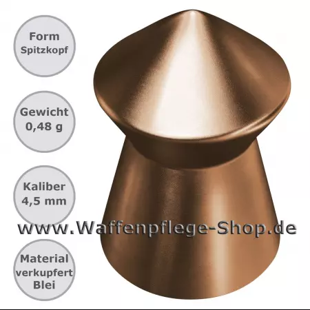 Kupfer Diabolos Copper Impact Spitzkopf 4,5 mm 